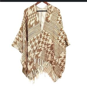 Soft Surroundings Kensington Fringe Kimono one size